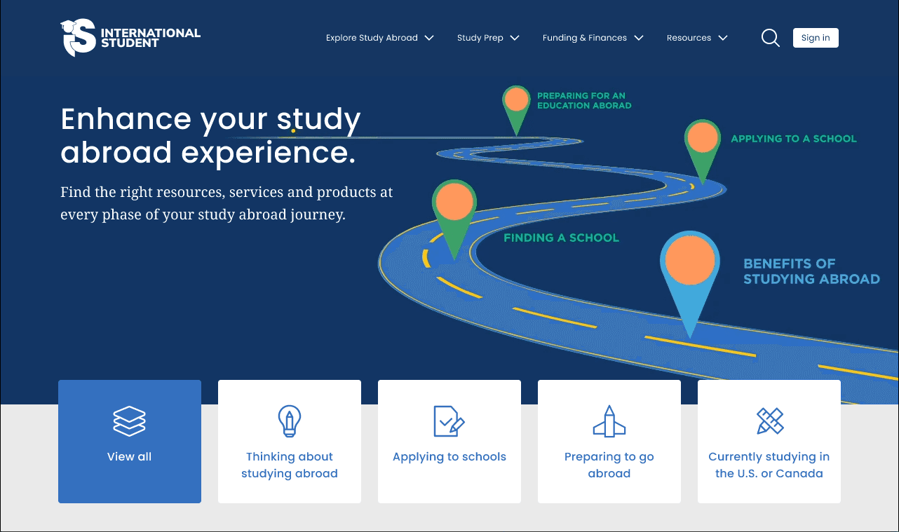 International Student journey