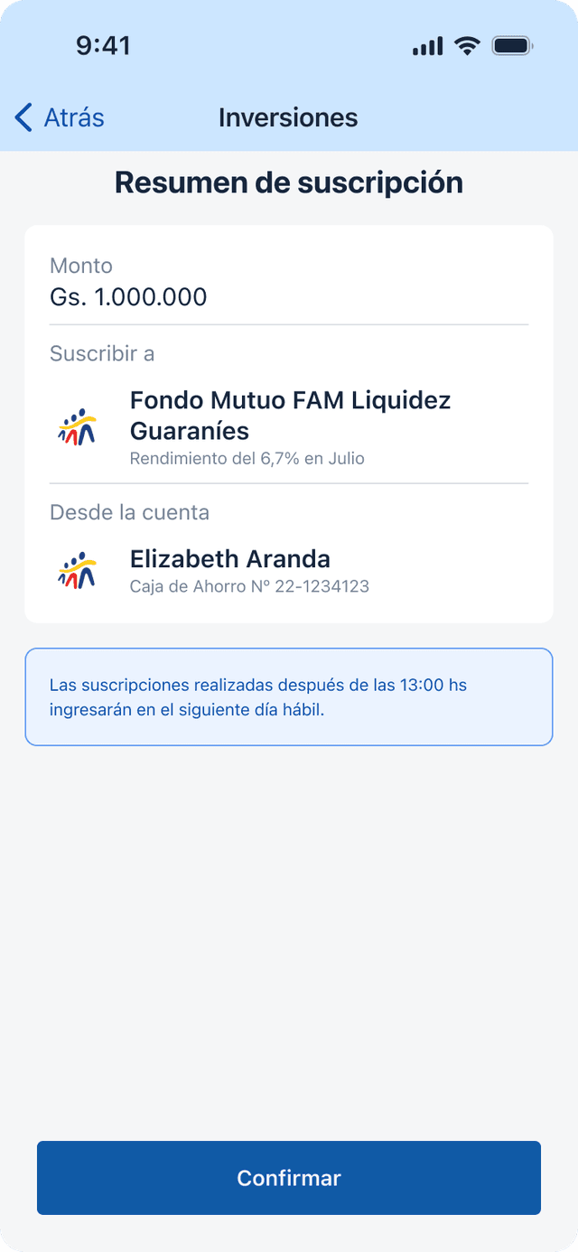 Add new funds